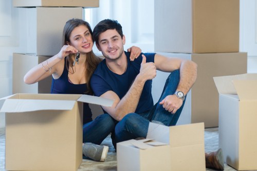 Local removal team working on a home move in Greenwich