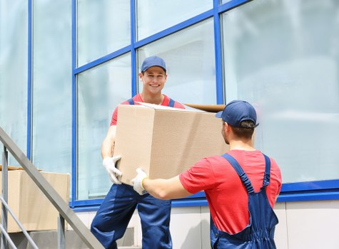 Removal van ready for a Greenwich home move