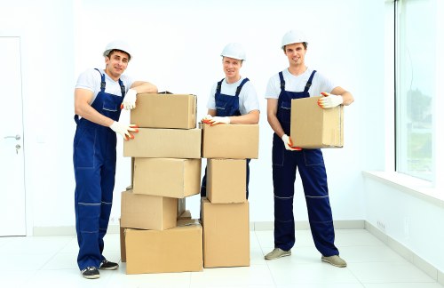 Removal team assisting with a Greenwich home move