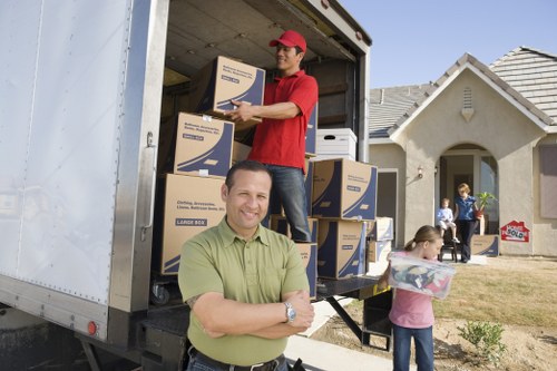 Professional movers handling office relocation in Greenwich