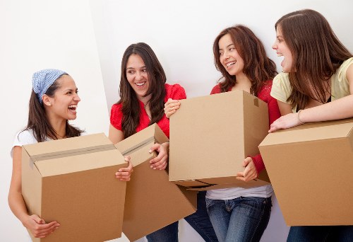 Packing supplies and labelled boxes for home moves in Greenwich