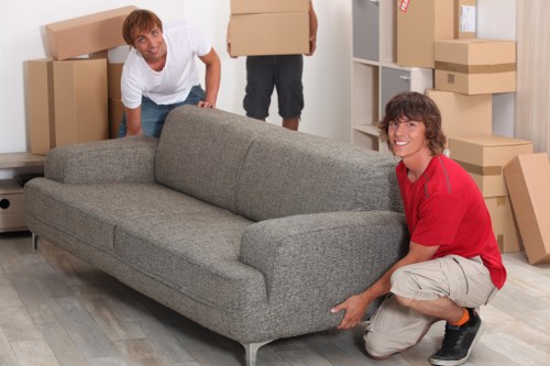 Charity donation and reuse of furniture during a Greenwich clearance