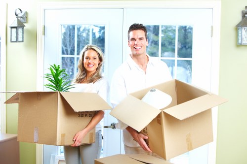 Greenwich removals team loading furniture with care