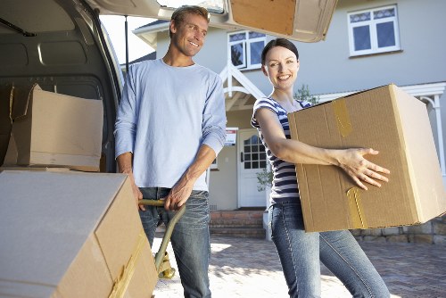 Storage-ready packing boxes and protective materials in Greenwich